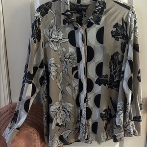 ULLA POPKEN The Luxury Selection Floral Blouse 20/22